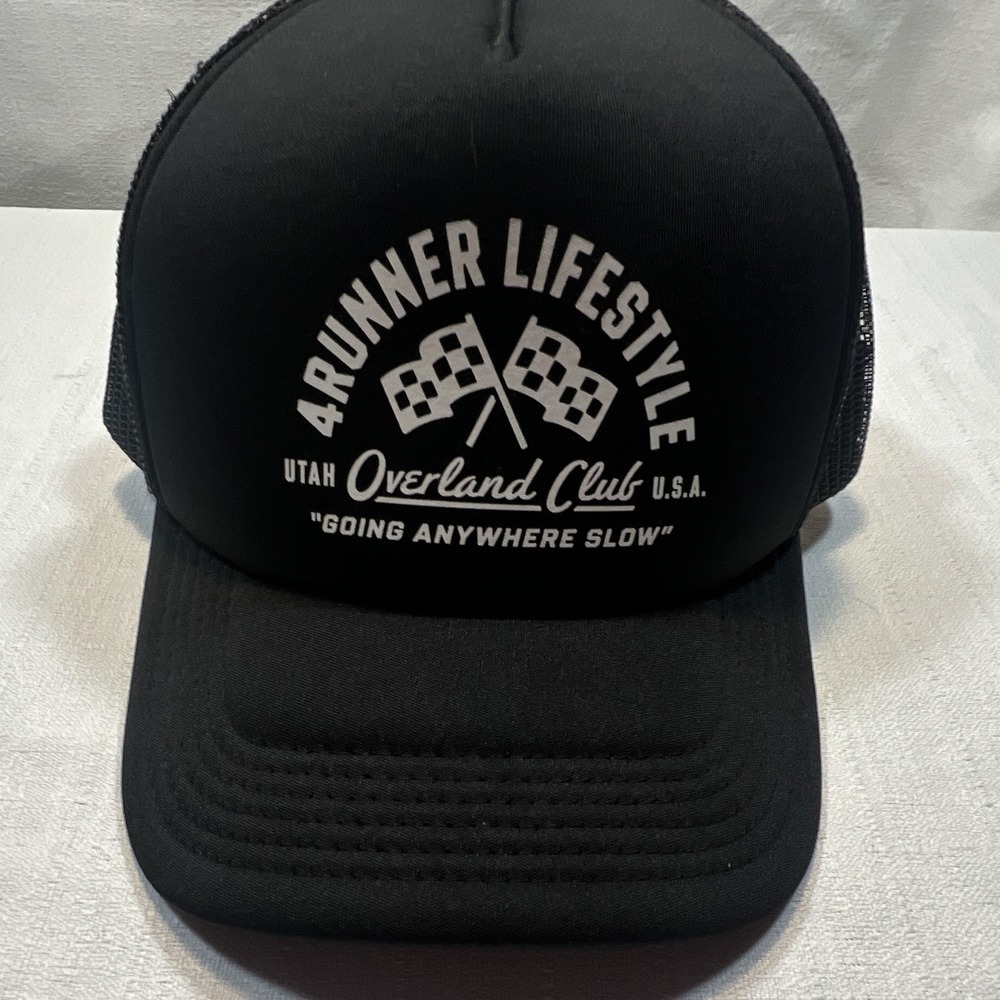 AS Colour Black Adjustable Mesh Back Trucker Hat One Size Graphic 4Runner